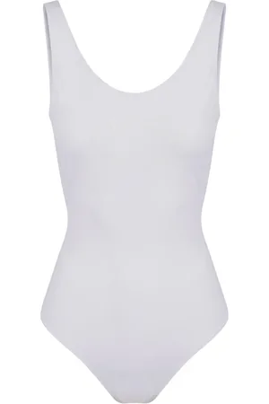 Iceberg Badkleding, Dames, Wit, M, Witte Olympische-stijl eendelige badpak met toon-op-toon logo