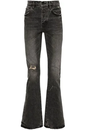 Purple Brand Jeans, Heren, Zwart, W30, Denim, Zwarte Denim Bootcut Jeans