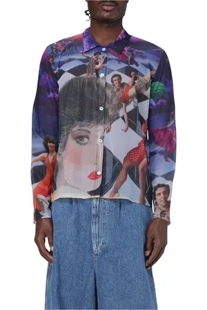 SUNNEI Overhemden, Heren, Veelkleurig, L, Polyester, Langarmshirt