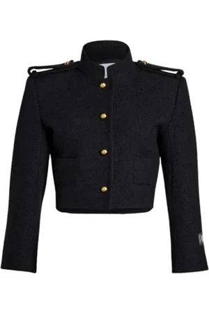 Patou Jassen, Dames, Zwart, L, Stijlvolle Jas voor Mannen