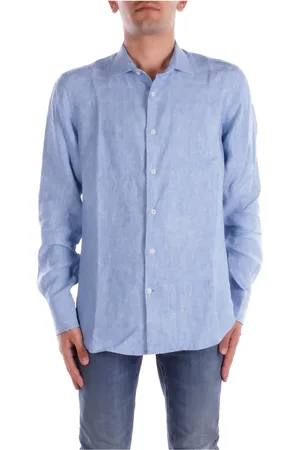 MC2 SAINT BARTH Overhemden, Heren, Blauw, S, Denim, Denim knoopshirt