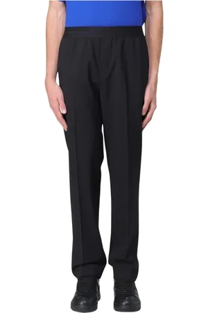 Msgm Broeken, Heren, Zwart, M, Zwarte Moderne Pasvorm Broek