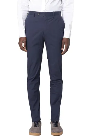 PT Torino Broeken, Heren, Blauw, M, Katoen, Militair-geïnspireerde katoenen pantalon