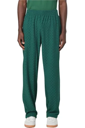 adidas Broeken, Heren, Groen, M, Groene Gestructureerde Casual Broek