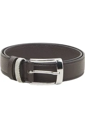 PESERICO SIGN Accessoires, Dames, Bruin, 95 CM, Echt leren riem met Punto Luce
