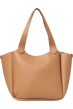 Twin-Set Tassen, Dames, Bruin, ONE Size, Leer, Elegante Kameel Schoudertas