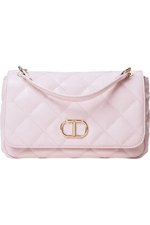 Twin-Set Tassen, Dames, Roze, ONE Size, Parel Quilted Chain Schoudertas