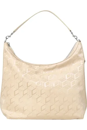MCM Tassen, Dames, , ONE Size, Leer, Geometrische Schoudertas met reliëf