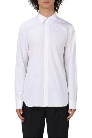 Jil Sander Overhemden, Heren, Wit, M, Katoen, Klassieke Katoenen Overhemd, Wit, Minimalistische Stijl