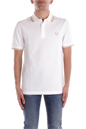 Fred Perry Tops, Heren, Wit, S, Katoen, Witte Polo T-shirts en Polos