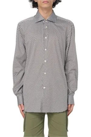 Kiton Overhemden, Heren, Bruin, XL, Luxe Bruine Cashmere Crewneck Sweater