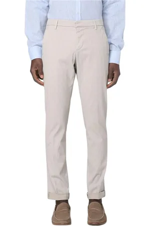 Dondup Broeken, Heren, , W35, Slim Fit Casual Chinos Blauwe Broek