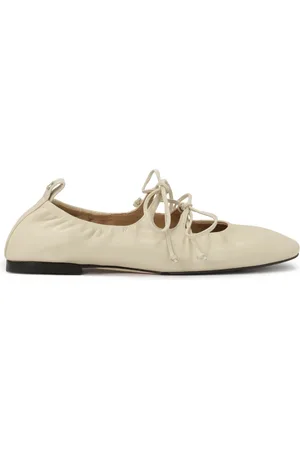 Kazar Schoenen, Dames, Wit, 39 EU, Leer, Gelaagde off zachte leren ballerina