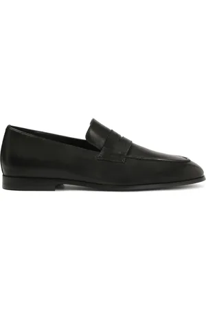 Kazar Schoenen, Heren, Zwart, 45 EU, Leer, Zwarte klassieke leren loafers