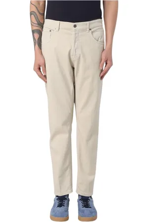 Dondup Jeans, Heren, , W32, Katoen, Witte katoenen broek voor mannen