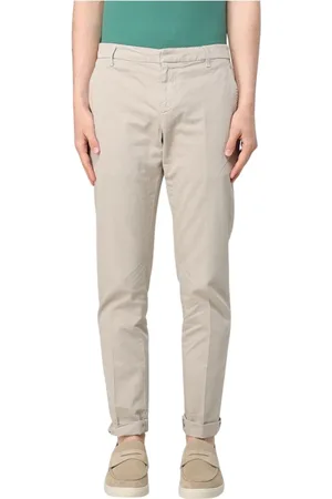 Dondup Broeken, Heren, , W34, Katoen, Stijlvolle Roze Casual Broek