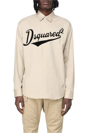 Dsquared2 Overhemden, Heren, , XL, Katoen, Katoenen Overhemd Stijlvol Veelzijdig