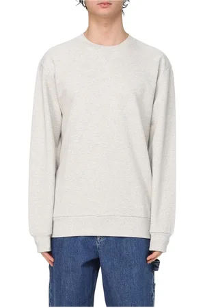 A.P.C. Sweatshirts & Hoodies, Heren, Grijs, M, Katoen, Grijze Klassieke Sweatshirt Relaxte Pasvorm