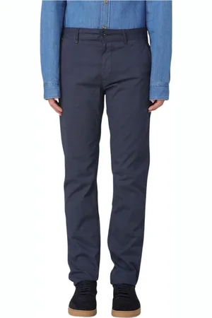 HUGO BOSS Broeken, Heren, Blauw, W30, Katoen, Blauwe Chino