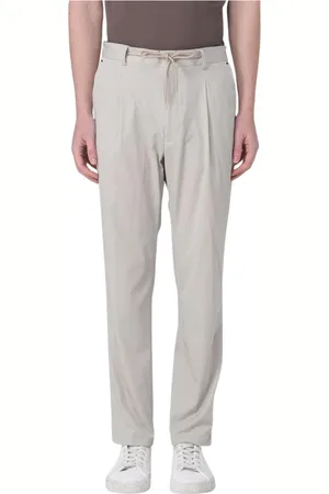Manuel Ritz Broeken, Heren, , XS, Blauwe Broek met Trekkoord Taille Stijlvol