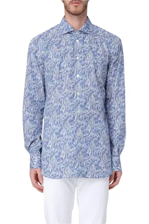 Kiton Overhemden, Heren, Blauw, 4Xl, Blauwe Cashmere V-Neck Sweater