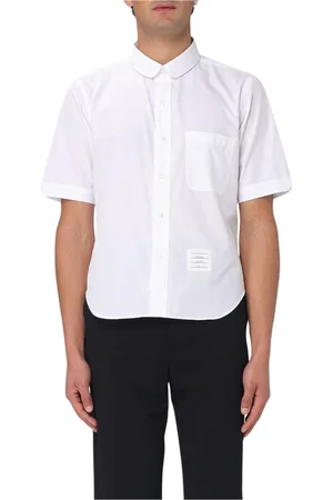 Thom Browne Overhemden, Heren, Wit, M, Katoen, Klassiek Wit Oxford Overhemd
