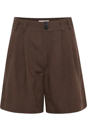 Part Two Korte broeken, Dames, Bruin, S, Linnen, Rainepw Sho Shorts & Knickers Bracken