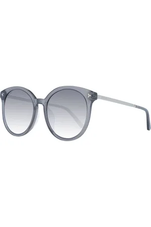 Bally Accessoires, Dames, Grijs, ONE Size, Grijze Dames Zonnebril Ronde Verlooplens