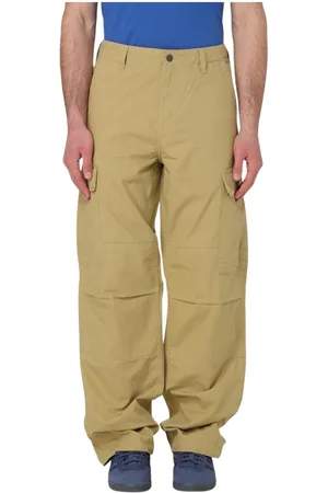 Carhartt Broeken, Heren, , W33, Katoen, Groene Cargo Broek Stijlvol en
