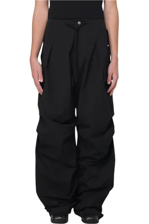 Alexander McQueen Broeken, Heren, Zwart, S, Klassieke Cargo Broek