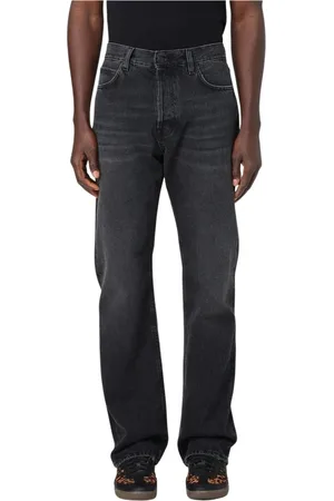 haikure Jeans, Heren, Zwart, W36, Denim, Zwarte Slim-Fit Denim Jeans