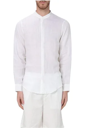 Armani Exchange Overhemden, Heren, Wit, L, Witte Overhemd Klassieke Stijl