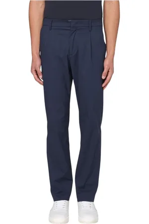 K-Way Broeken, Heren, Blauw, 2Xl, Stijlvolle Geplooide Casual Broek