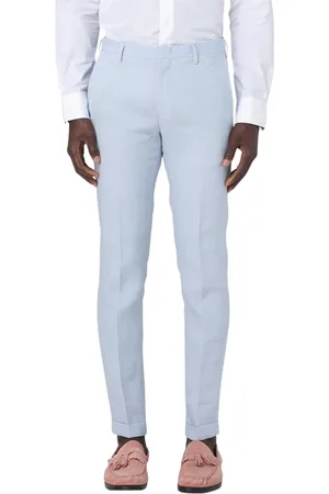 Paul Smith Broeken, Heren, Blauw, W30, Linnen, Blauwe Slim Fit Linnen Broek