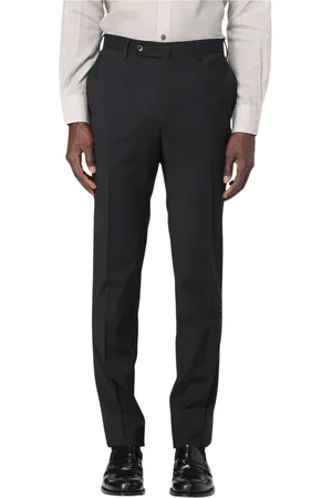 PT Torino Broeken, Heren, Zwart, XL, Wol, Zwarte Pantalons Stijlvol en veelzijdig