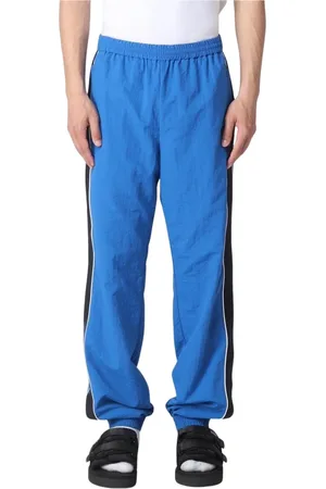 AMBUSH Broeken, Heren, Blauw, S, Nylon, Blauwe Track Pants met Strepen