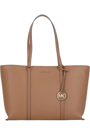 Michael Kors Tassen, Dames, Bruin, ONE Size, Leer, Stijlvolle Bruine Schoudertas