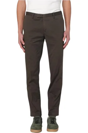 PT Torino Broeken, Heren, Bruin, S, Katoen, Slim Fit Beige Chinos Broek