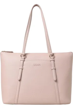 Liu Jo Tassen, Dames, Roze, ONE Size, Leer, Roze Schoudertas Elegant Chic Stijl
