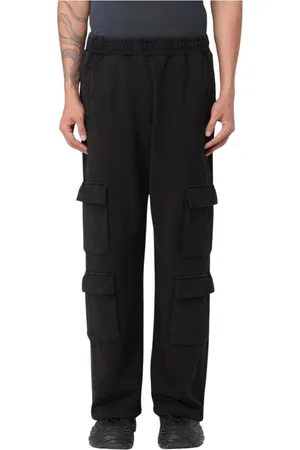 44 Label Group Broeken, Heren, Zwart, L, Multi Pocket Cargo Broek