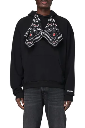Sprayground Sweatshirts & Hoodies, Heren, Zwart, XS, Katoen, Stijlvolle Crewneck Sweatshirt in Zwart