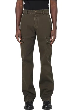 Burberry Jeans, Heren, Groen, XL, Katoen, Groene Cargo Broek met Meerdere Zakken