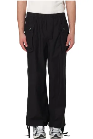 Brain Dead Broeken, Heren, Zwart, S, Katoen, Cargo Broek met Strikdetail
