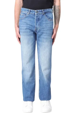 Roberto Cavalli Jeans, Heren, Blauw, W33, Katoen, Klassieke Pasvorm Blauwe Jeans Stijlvolle Mannen