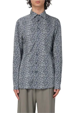 Etro Overhemden, Heren, Veelkleurig, M, Zijden Lange Mouwen Shirt
