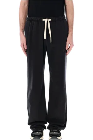 Palm Angels Broeken, Heren, Zwart, S, Katoen, Chino Joggers voor een actieve levensstijl