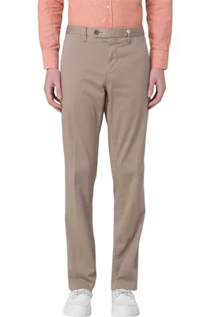 MYTHS Broeken, Heren, , XL, Groene Casual Chinos Broek Stijl