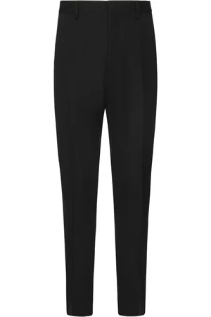 Dsquared2 Broeken, Heren, Zwart, M, Wol, Zwarte wollen broek met zakken