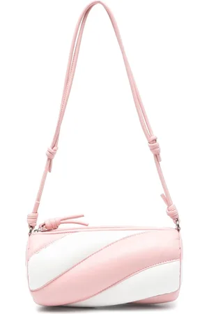 Fiorucci Tassen, Dames, Roze, ONE Size, Roze Crossbody Tas met Ritssluiting