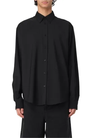 Fendi Overhemden, Heren, Zwart, XL, Katoen, Zwarte Katoenen Trui